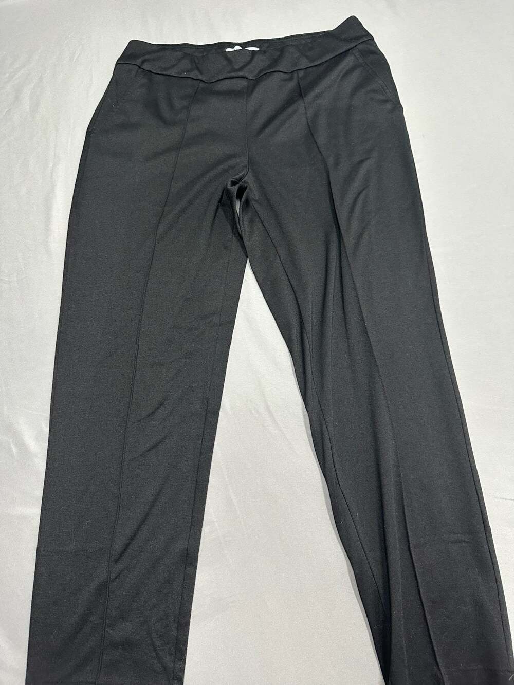 Southern Lady Women's Black Ponte Knit Stretch Straight Leg Pants Size 8